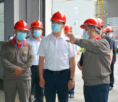 落实防汛工作 筑牢安全防线|潍坊市委书记惠新安调研山东AG旗舰厅药业防汛及汛期企业安全生产工作