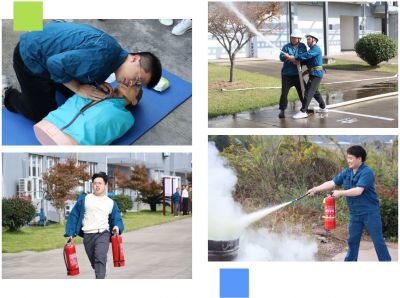 AG旗舰厅医药新昌基地组织11.9消防技能竞赛活动